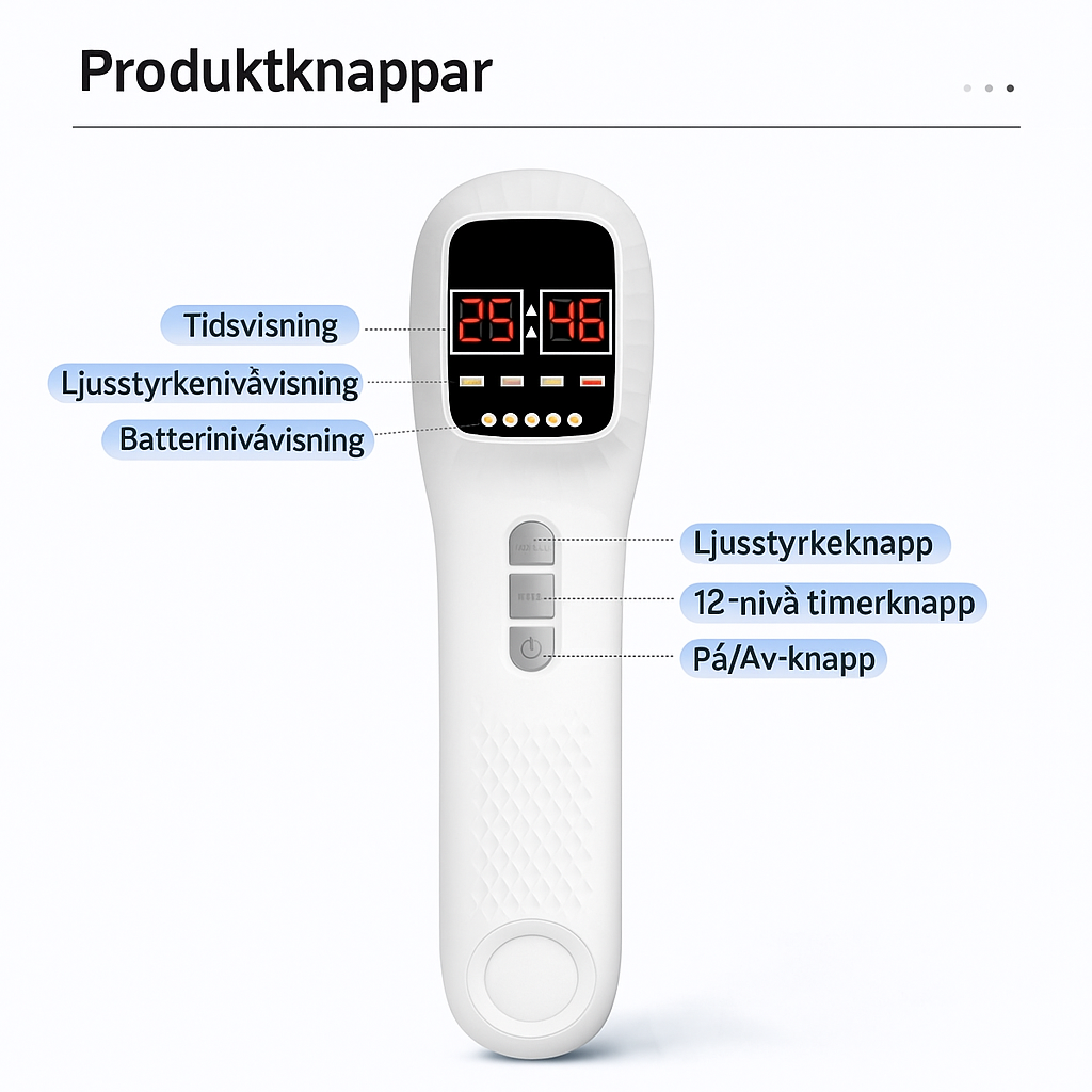 Röd Ljusterapi-Enhet