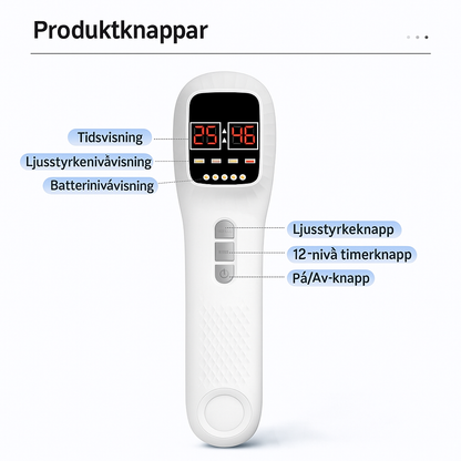 Röd Ljusterapi-Enhet