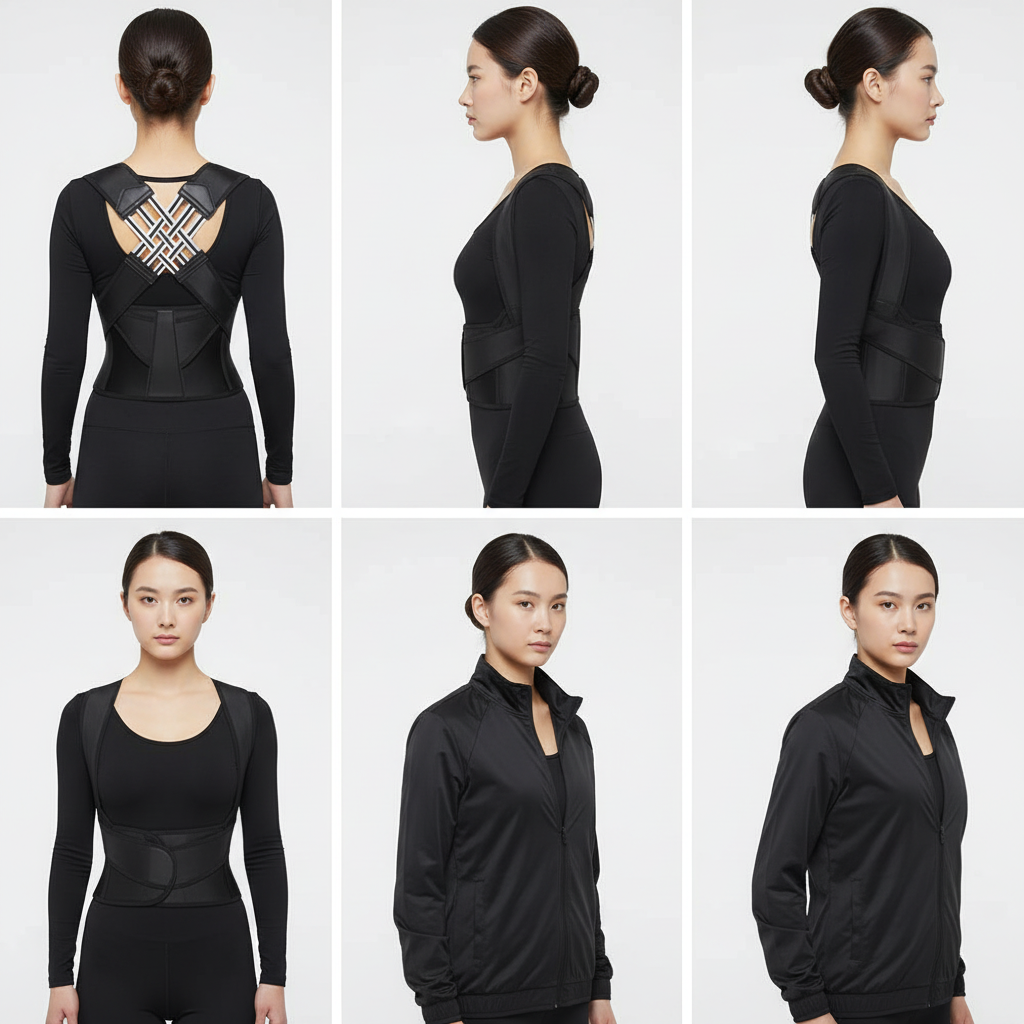 Ergonomisk Rygghållare för Kvinnor – Justerbart Ryggstöd för Bättre Hållning, Komfort och Välmående