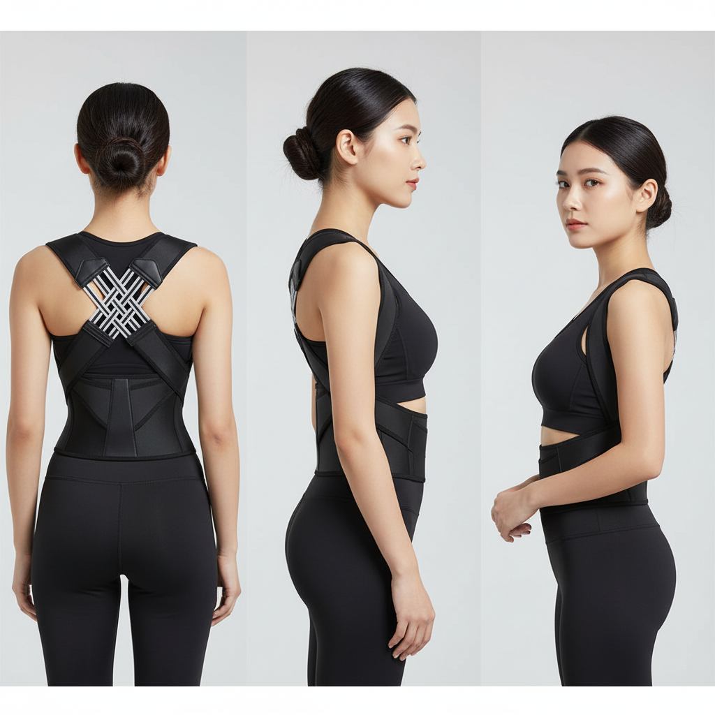 Ergonomisk Rygghållare för Kvinnor – Justerbart Ryggstöd för Bättre Hållning, Komfort och Välmående