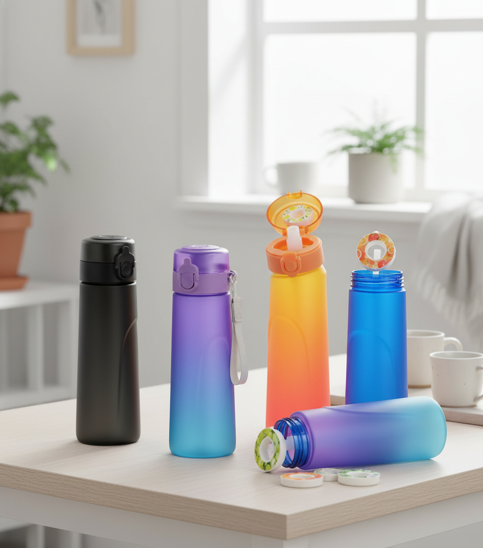 Flavour Bottle – Gör ditt vatten till en smakupplevelse ( 7 poddar ingår ) 750ml